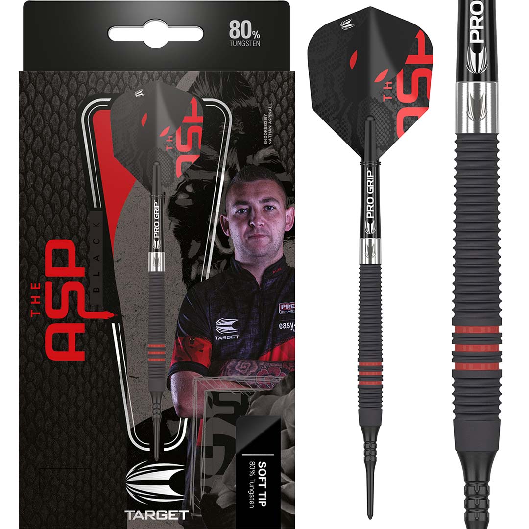 210312 NATHAN ASPINALL 80% BLACK 18G SOFT TIP DARTS 2023 _PACK TOTAL