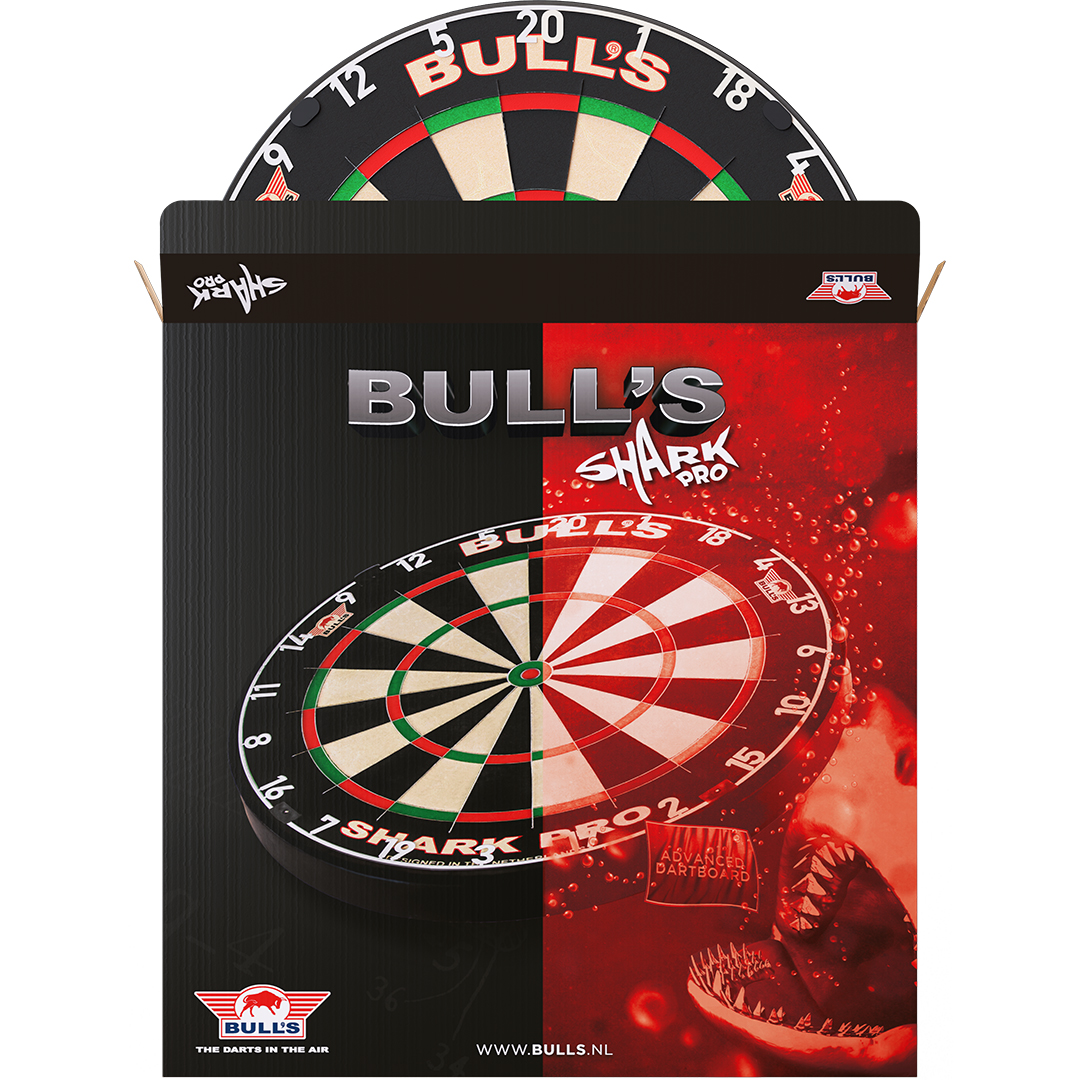 68004 Bull's Shark Pro Dartboard - Package Open