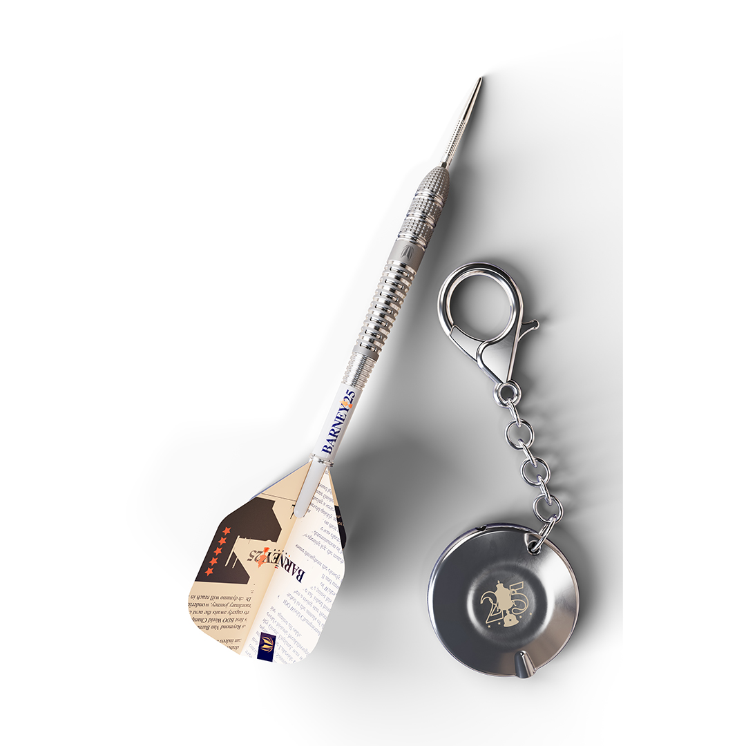 Target Barney25 95% 21G SP Steeltip keychain